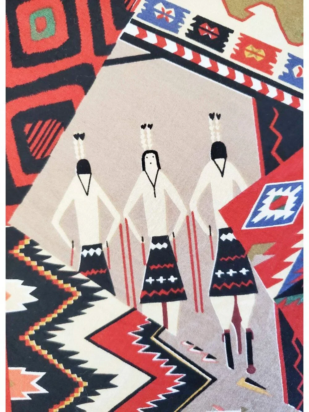 Vintage Re1yn Spooner Men's  Hawaiian Shirt Southwestern Native American Print L